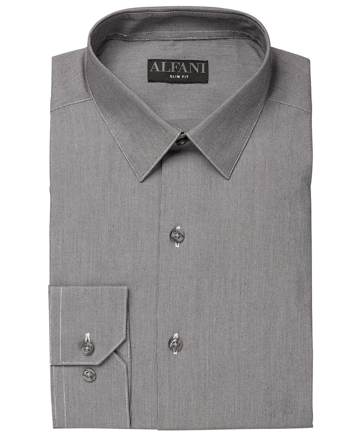 Alfani Alfatech Dress Shirt Grey