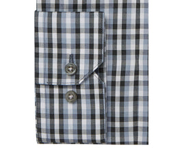 Alfani Alfatech Gingham Dress Shirt Grey thumbnail 2