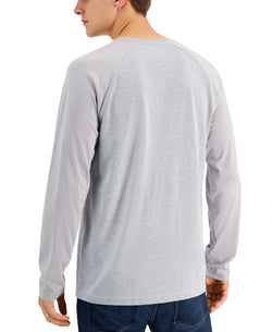 Alfani Alfatech Long-sleeve Shirt Casual Grey Opd thumbnail 2