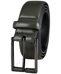 Alfani Alfatech Stretch Faux-leather Wrapped Buckle Dress Belt Olive thumbnail 2