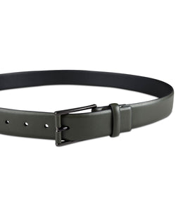 Alfani Alfatech Stretch Faux-leather Wrapped Buckle Dress Belt Olive thumbnail 3