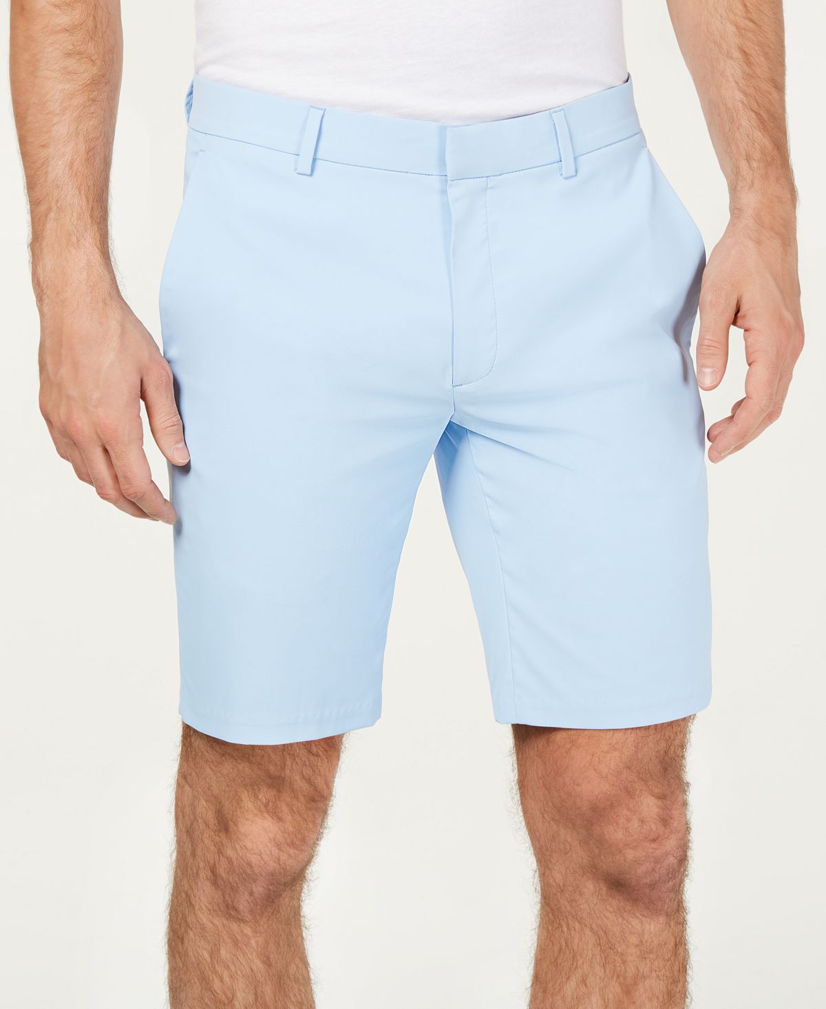 Alfani Alfatech Stretch Waistband 9" Shorts Blue Belle