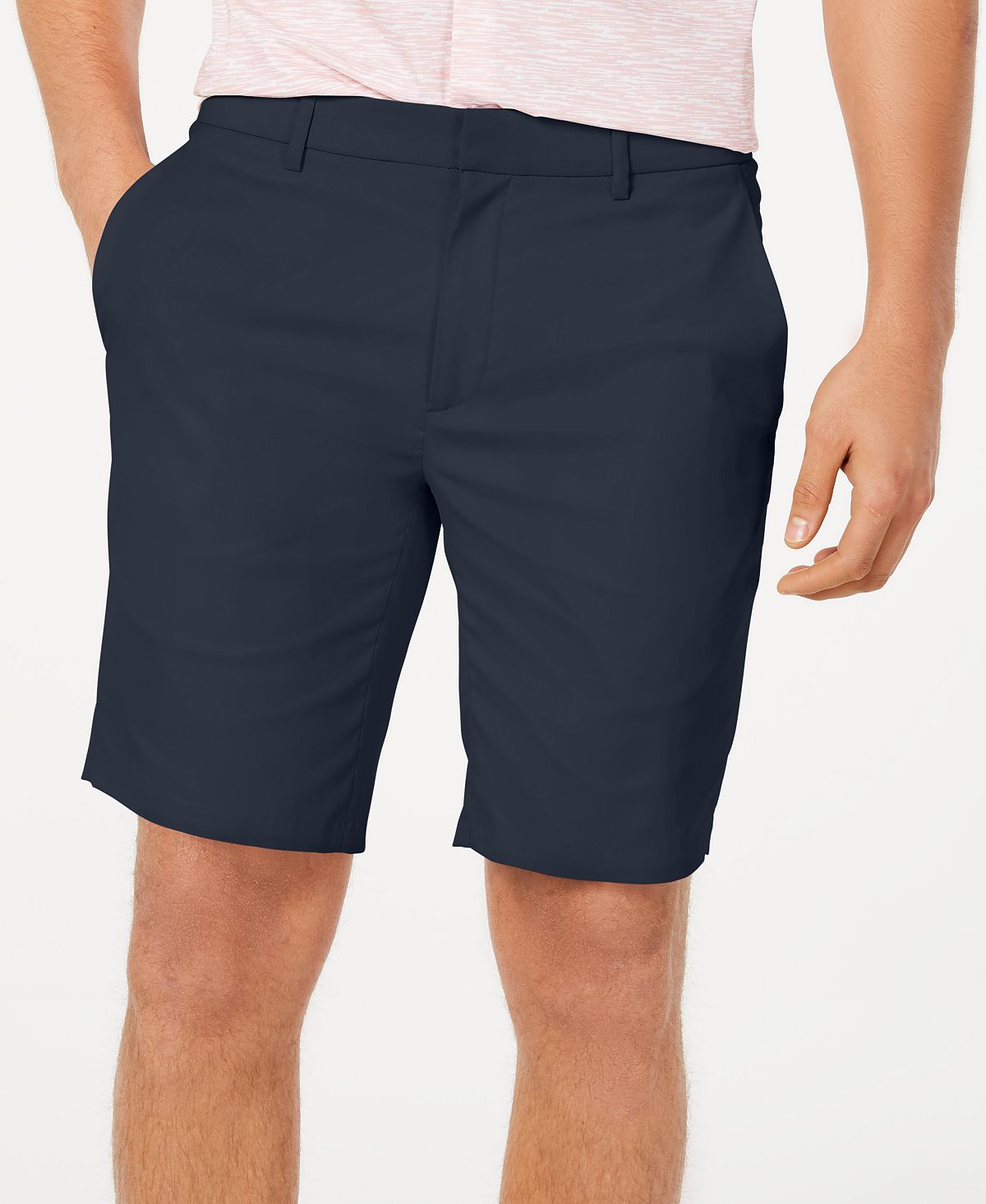 Alfani Alfatech Stretch Waistband 9" Shorts Deep Indigo