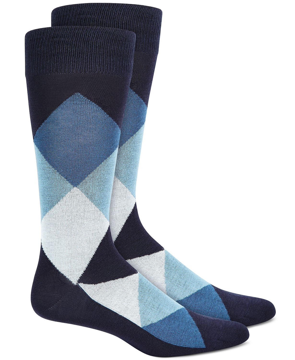 Alfani Argyle Socks Navy Blue