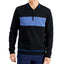 Alfani Baseball Ottoman Quarter Zip Sweatshirt Deep Black