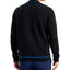 Alfani Baseball Ottoman Quarter Zip Sweatshirt Deep Black