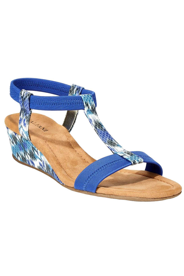 Alfani Blue-Ikat Step 'N Flex Voyage Wedge Sandals