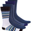 Alfani Blue Printed Crew Socks 4 Pk. Navy Pack
