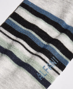 Alfani Blue Stripe Crew Socks Blue thumbnail 2