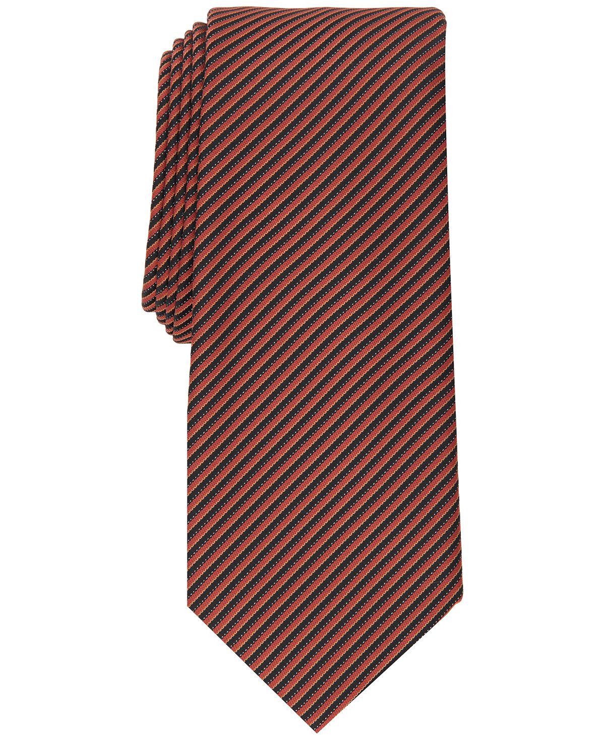 Alfani Ciley Stripe Tie Cognac