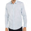 Alfani Classic-fit Abstract Plaid Shirt Faded Blue