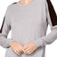 Alfani Colorblock Lounge Top in Grey Heather