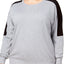 Alfani Colorblock Lounge Top in Grey Heather