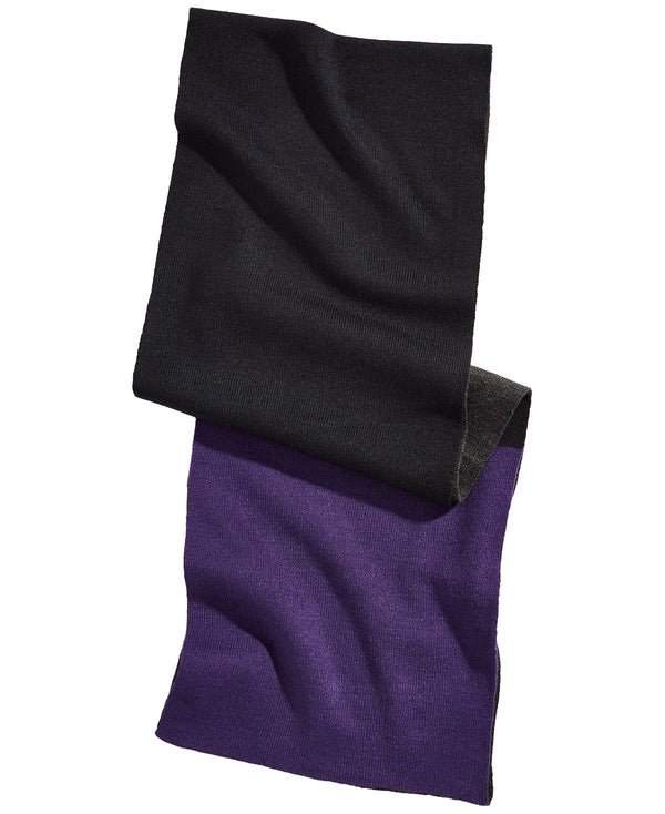 Alfani Colorblocked Blanket Scarf Purple Black
