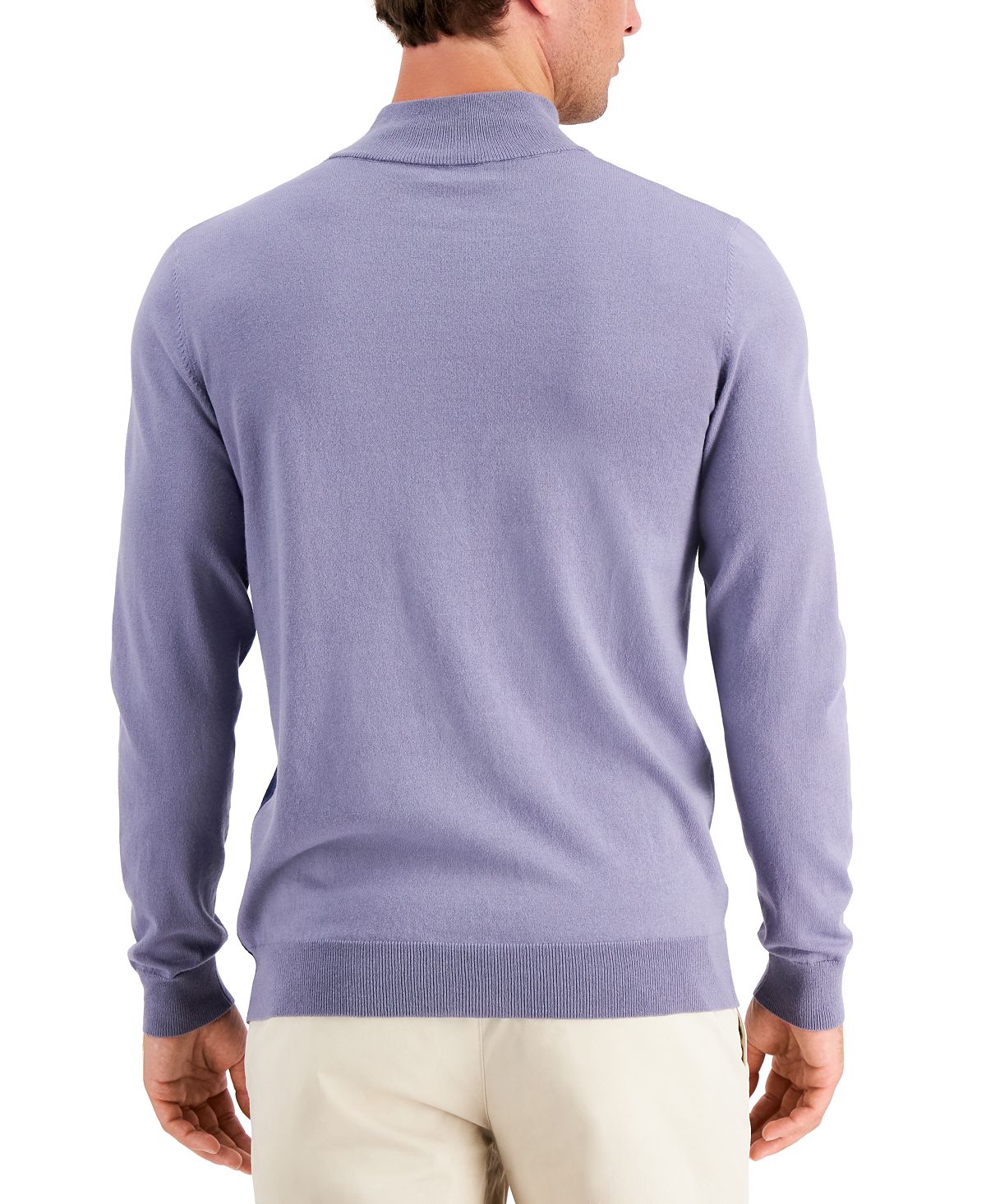 Alfani Colorblocked Turtleneck Sweater Navy