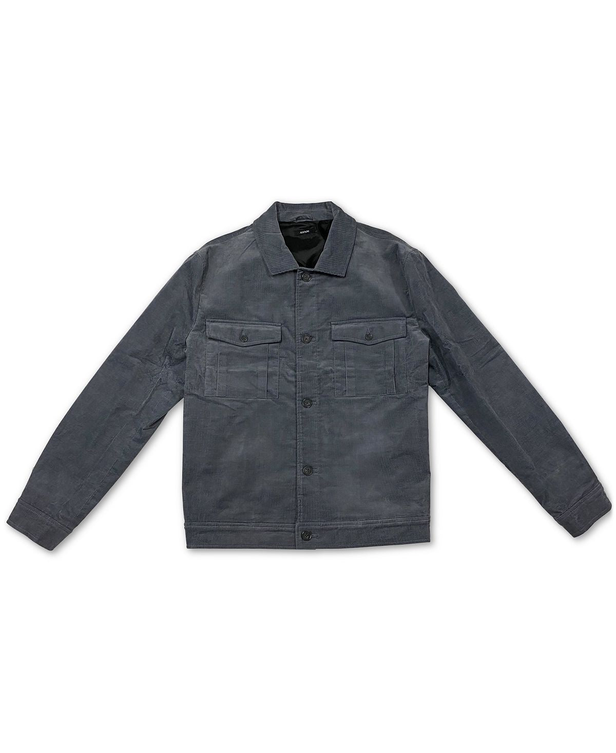 Alfani Corduroy Trucker Jacket New Grey