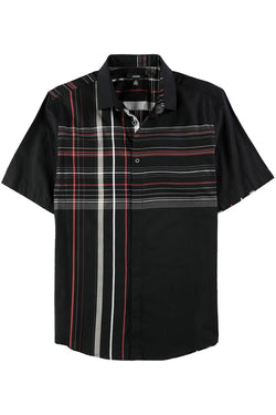 Alfani Deep Black Henrick Plaid Shirt thumbnail 2