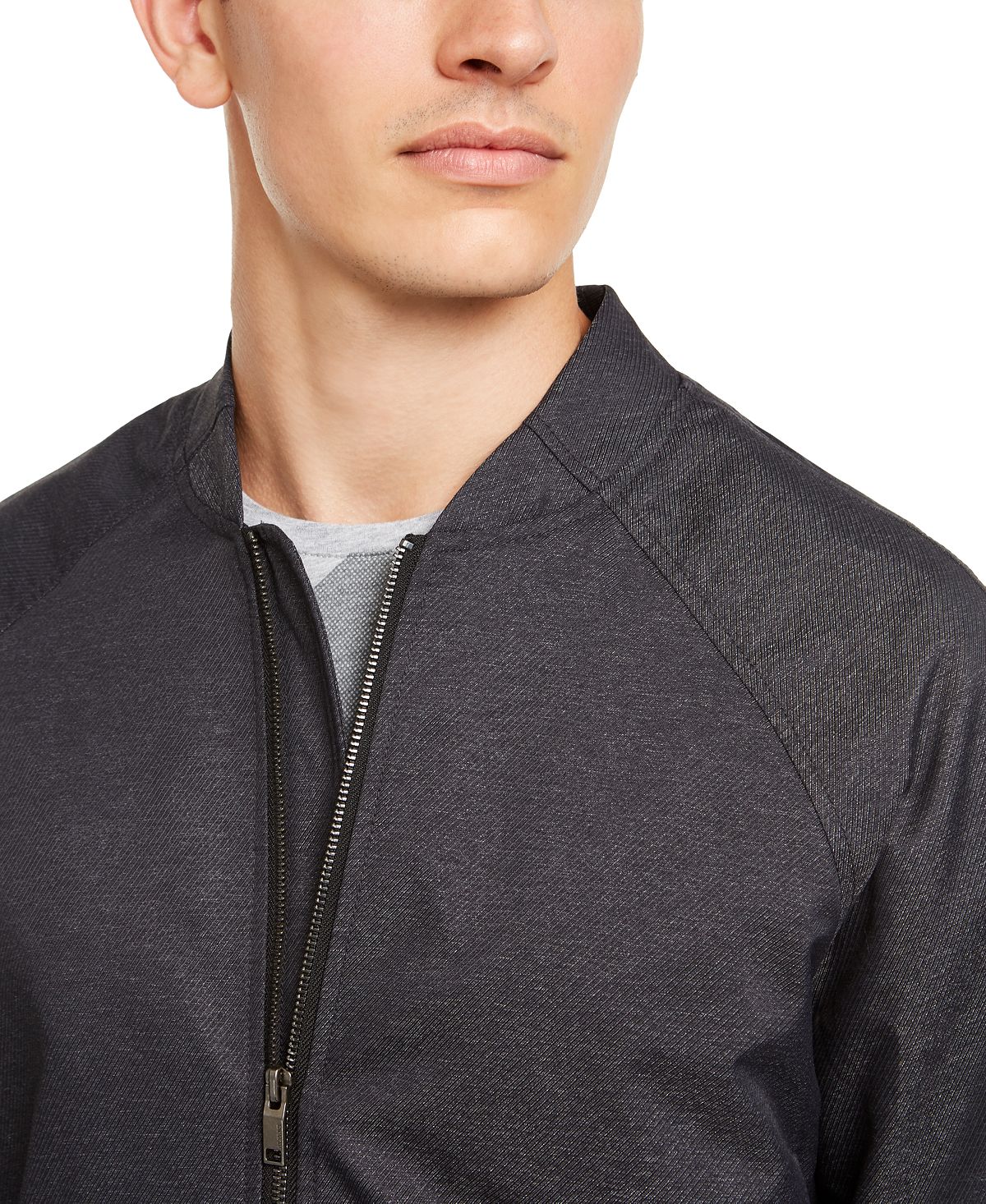 Alfani Deep Twill Bomber Jacket Midnight Blue