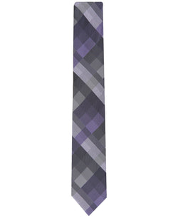 Alfani Ember Plaid Slim Tie Purple thumbnail 2