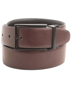 Alfani Embossed Stretch Reversible Belt Black thumbnail 2