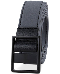 Alfani Faux Leather Neoprene Belt Grey thumbnail 1