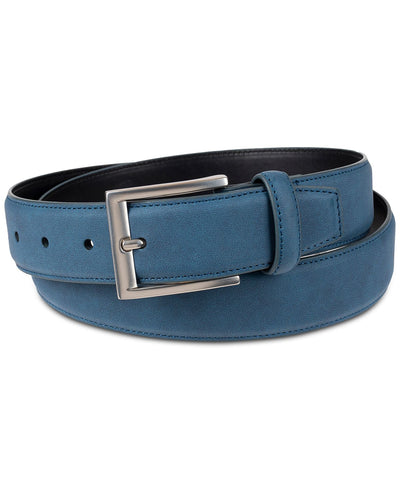 Alfani Faux-suede Belt Blue