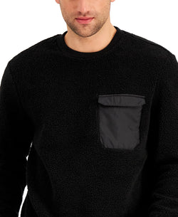 Alfani Fleece Sweatshirt Black thumbnail 2