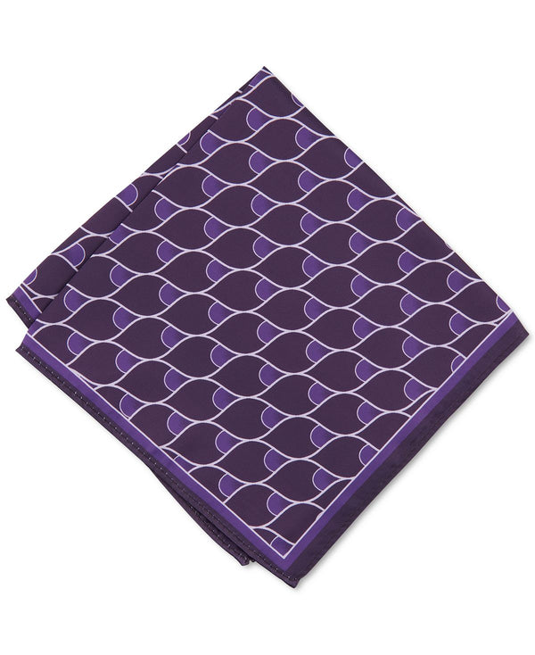 Alfani Geo-print Pocket Square Plum