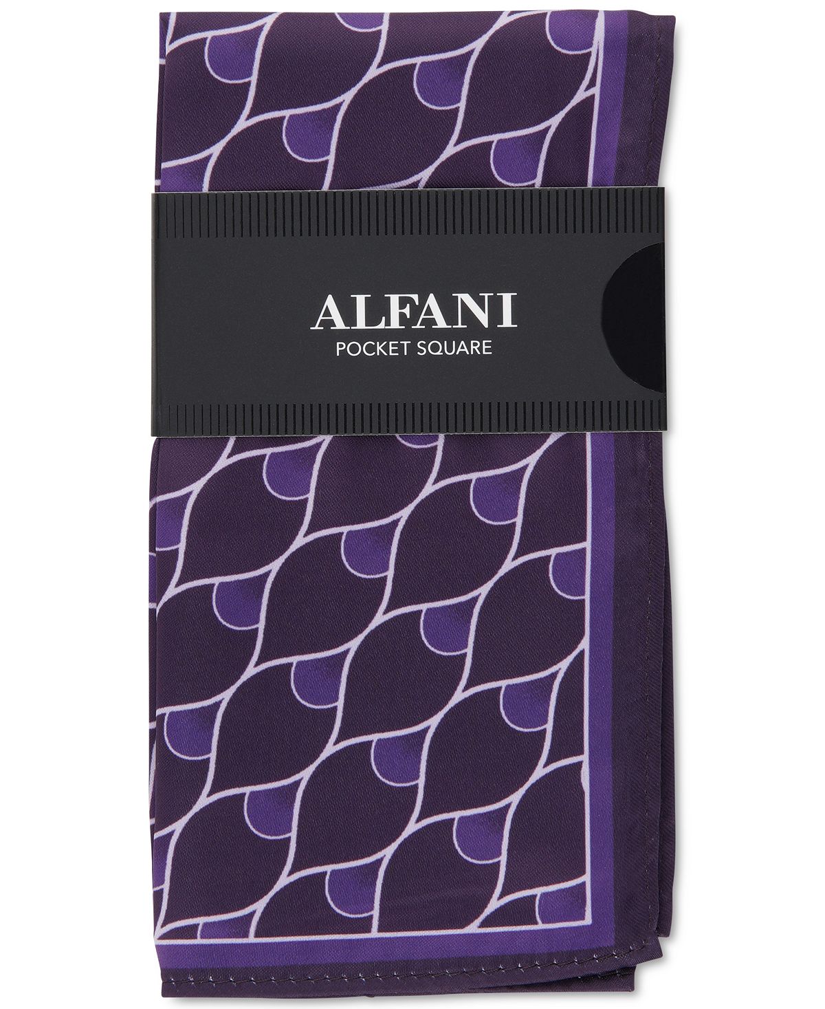 Alfani Geo-print Pocket Square Plum