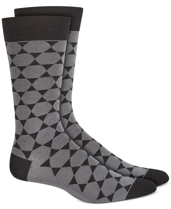 Alfani Geometric Star Socks Grey