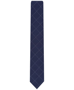 Alfani Gering Plaid Tie Navy thumbnail 2