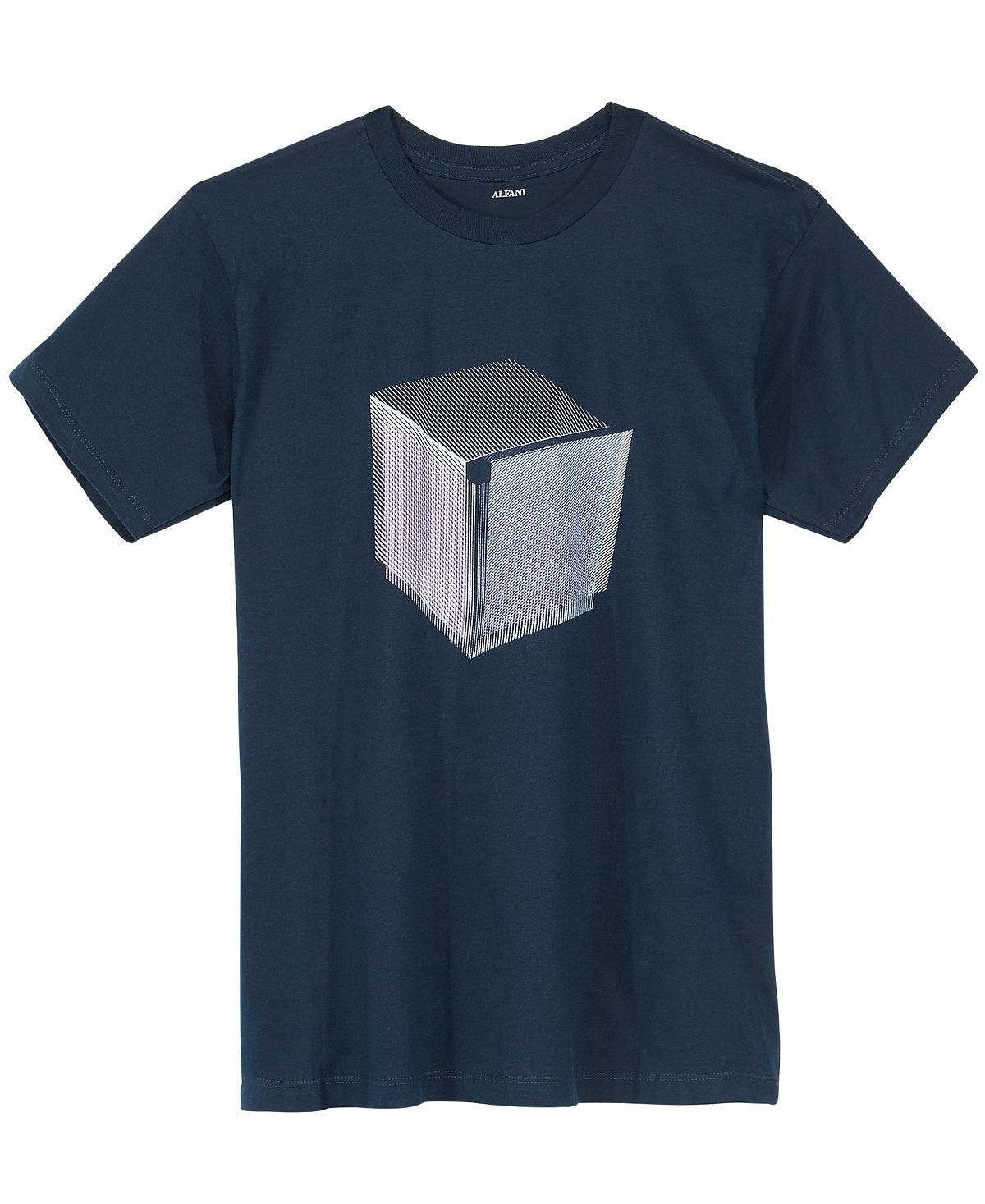 Alfani Graphic-print T-shirt Navy Square