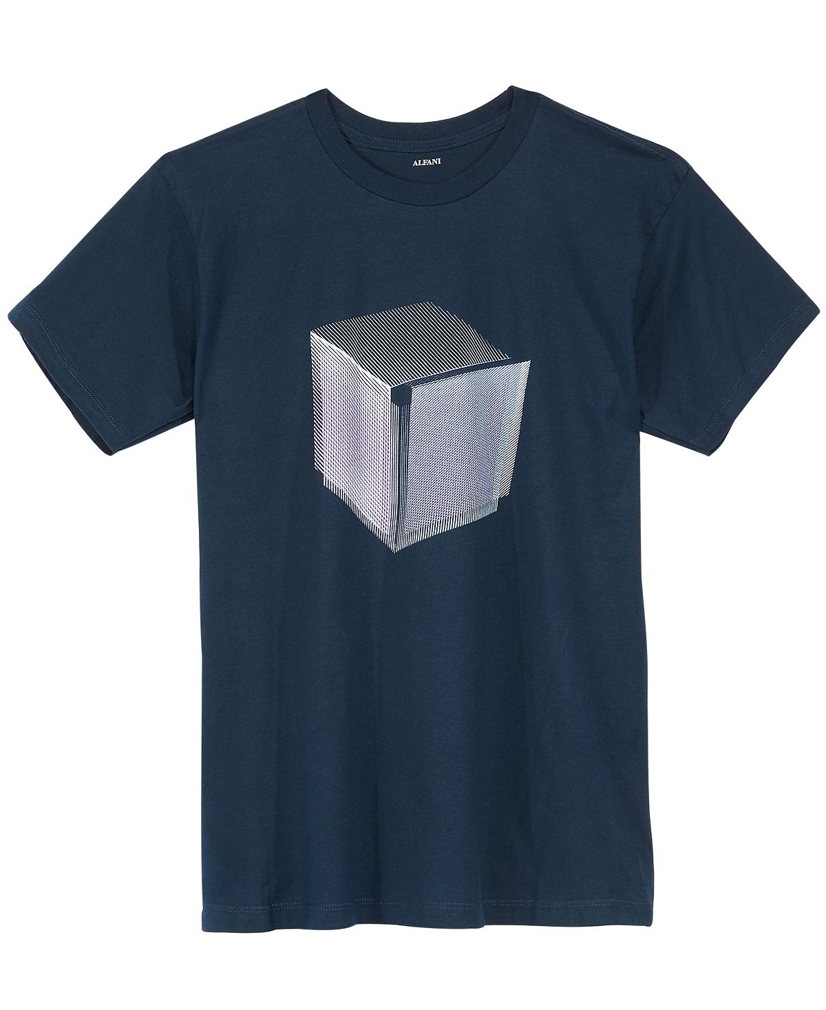 Alfani Graphic-print T-shirt Navy Square