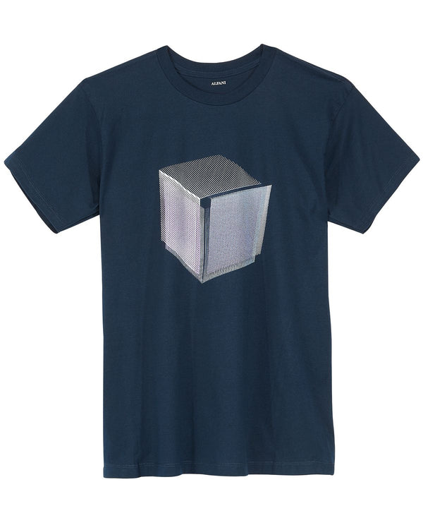 Alfani Graphic-print T-shirt Navy Square