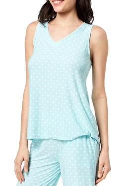 Alfani Intimates Blossom Geometric Print Pajama Tank thumbnail 1