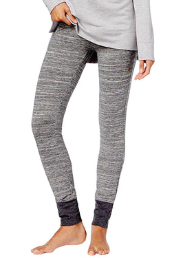 Alfani Intimates Charcoal-Grey Space-Dye Printed Jogger Pajama Pant thumbnail 1