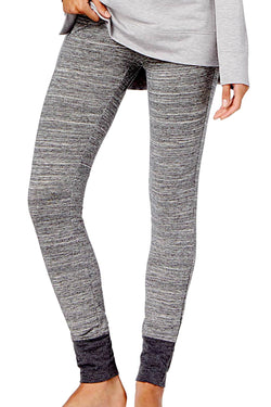 Alfani Intimates Charcoal-Grey Space-Dye Printed Jogger Pajama Pant thumbnail 2