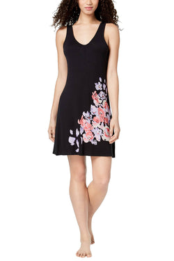 Alfani Intimates Classic-Black Placement Floral-Graphic Chemise thumbnail 2