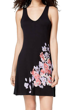 Alfani Intimates Classic-Black Placement Floral-Graphic Chemise thumbnail 1