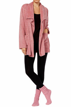 Alfani Intimates Fox-Glove-Pink Cozy Wrap & Socks 2-Piece Set thumbnail 1