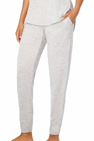 Alfani Intimates Heather-Grey Pebbled Jogger Pajama Pant