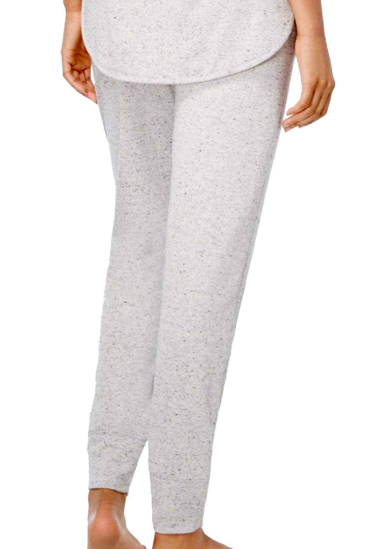 Alfani Intimates Heather-Grey Pebbled Jogger Pajama Pant