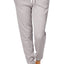 Alfani Intimates Heather-Grey Striped-Trim Thermal Lounge Pant