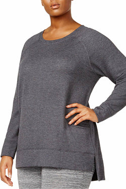 Alfani Intimates Heathered-Charcoal Lounge Tunic thumbnail 3