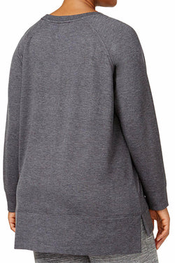 Alfani Intimates Heathered-Charcoal Lounge Tunic thumbnail 4