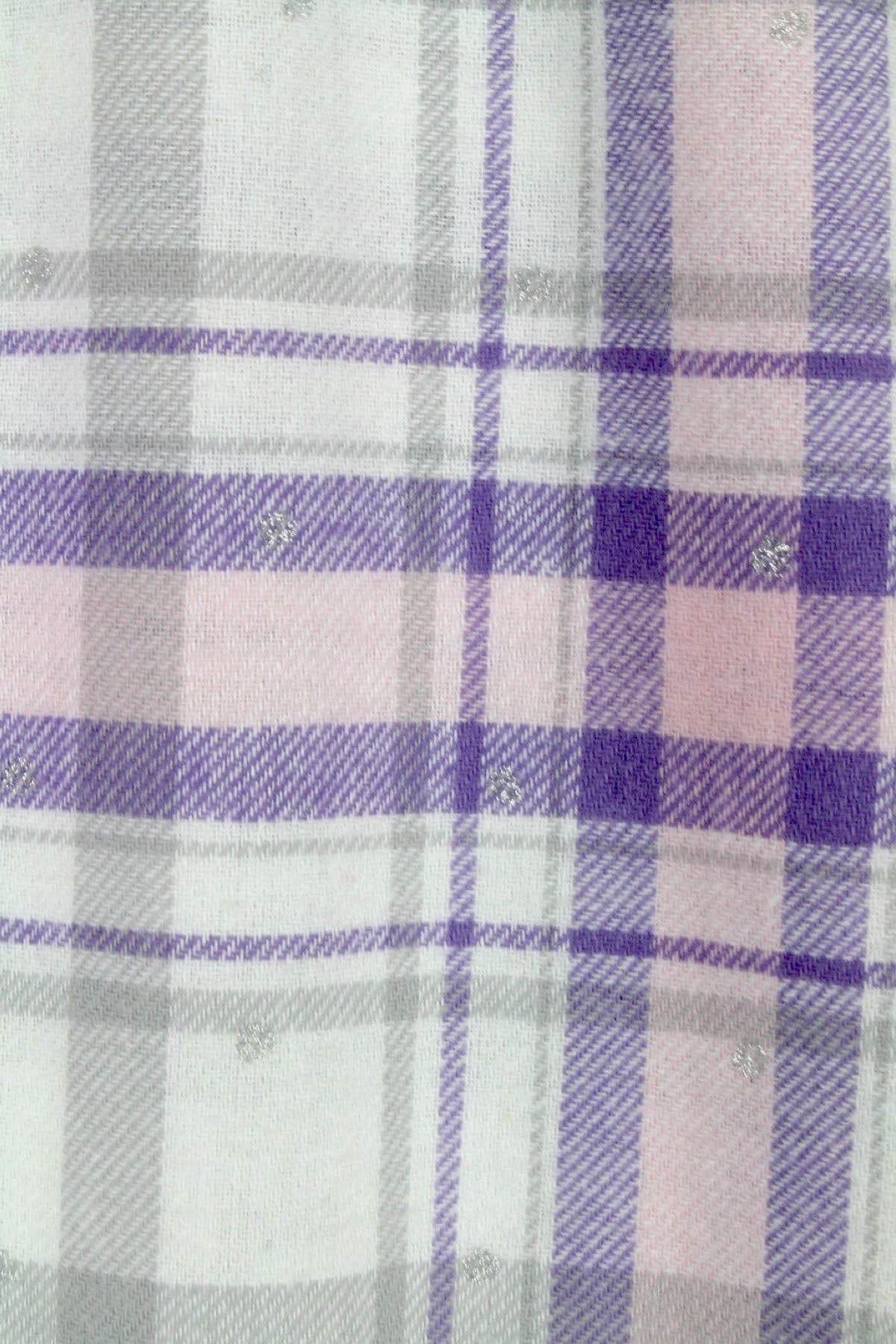 Alfani Intimates Purple Plaid Flannel Pajama Pant