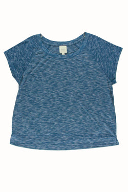Alfani Intimates Teal SpaceDye Raglan-Sleeve Lounge Tee thumbnail 1