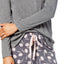 Alfani Knit Lounge Pant in Grey/Pink Floral