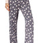 Alfani Knit Lounge Pant in Grey/Pink Floral