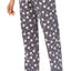 Alfani Knit Lounge Pant in Grey/Pink Floral